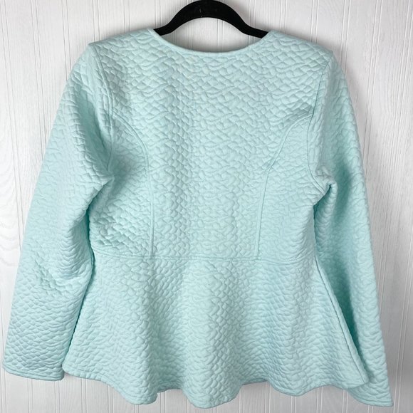 Isaac Mizrahi‎ Women's Mint zip up top size small - Picture 2 of 5